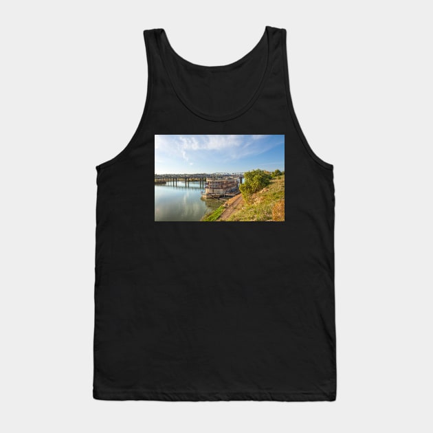 PS Murray Princess, Murray Bridge Tank Top by Mark Richards